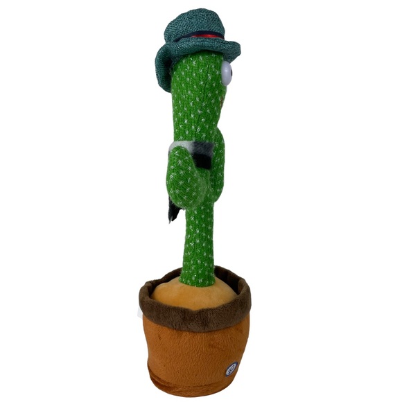 Singing Dancing Cactus Interactive Plush Hat Scarf Planter Spanish Music Tested - Picture 12 of 14